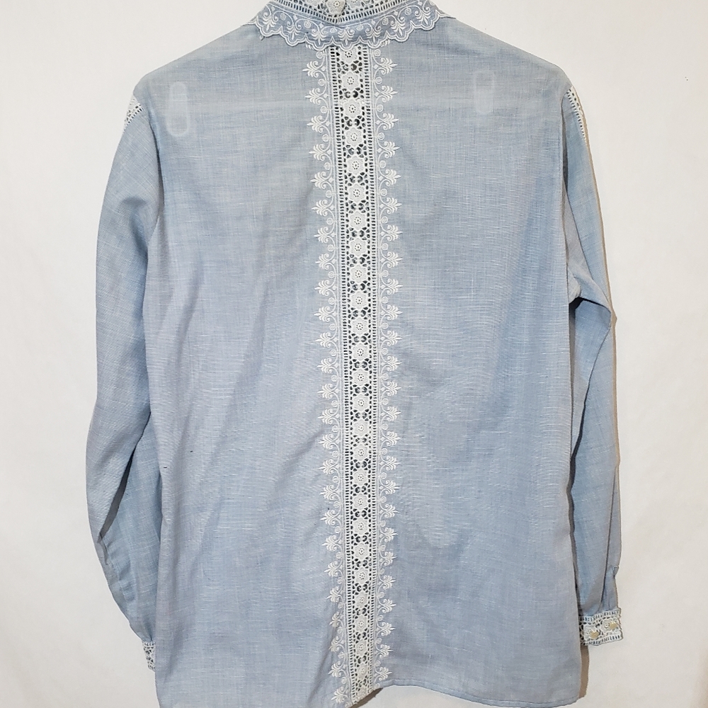 Vintage adelaar lace button up blouse - Picture 7 of 13